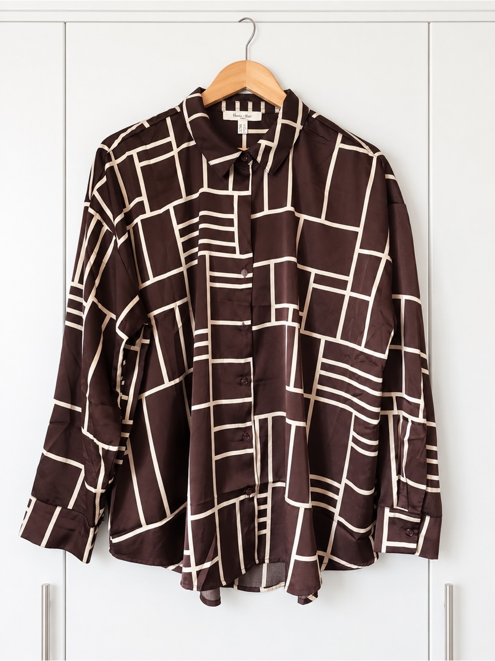 Haver + Blair London geometric blouse (XL)